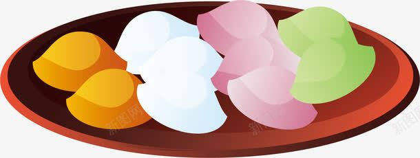 糖豆盘子png免抠素材_新图网 https://ixintu.com 吃的 客家美食 彩色 糖豆 背景 舌尖上