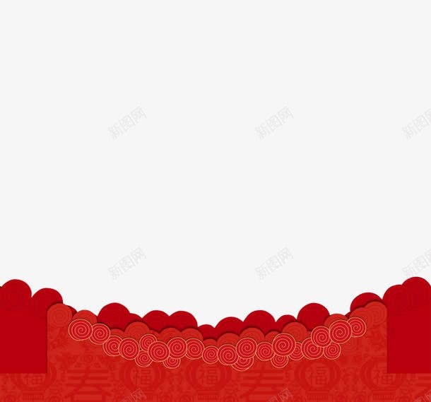 红色中国风边框图案png免抠素材_新图网 https://ixintu.com 国风 图案 图案边框 红色 红色边框 边框红色