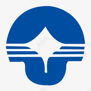 蓝色广州市商业银行logo矢量图图标图标