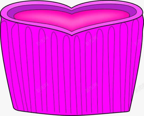 紫色卡通手绘爱心创意png免抠素材_新图网 https://ixintu.com 创意 卡通 爱心 紫色