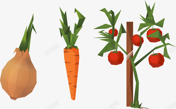 卡通蔬菜矢量图ai免抠素材_新图网 https://ixintu.com 卡通 番茄 胡萝卜 蔬菜 矢量图