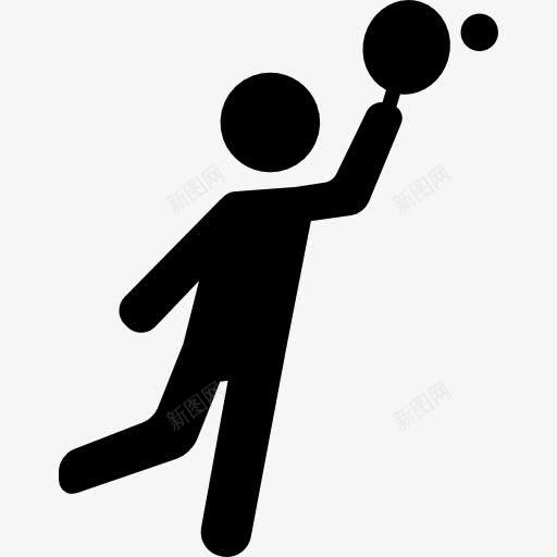 男人打网球图标png_新图网 https://ixintu.com 球 球拍 网球 网球选手 运动 运动球