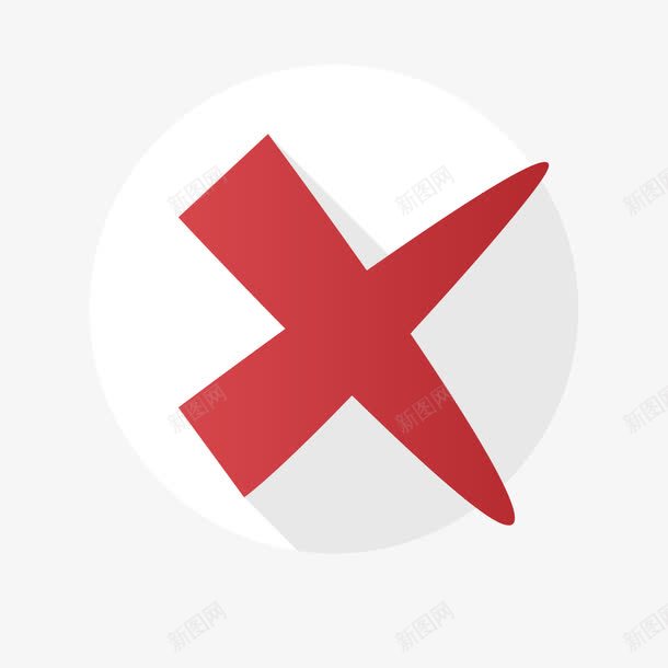对钩红色圆形图标png_新图网 https://ixintu.com 圆形 对钩 白底 红色