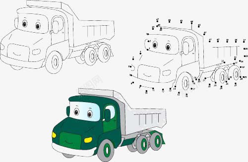 卡通货车png免抠素材_新图网 https://ixintu.com 儿童美术教育 卡通汽车 车辆