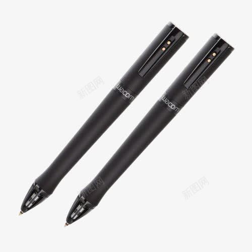 黑色圆珠笔2支png免抠素材_新图网 https://ixintu.com 两支 产品实物 圆珠笔 塑料