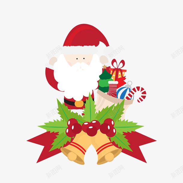 卡通圣诞老人圣诞装饰图案矢量图ai免抠素材_新图网 https://ixintu.com 卡通 圣诞老人 圣诞装饰图案 矢量图