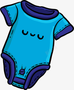 婴儿连体衣矢量图素材