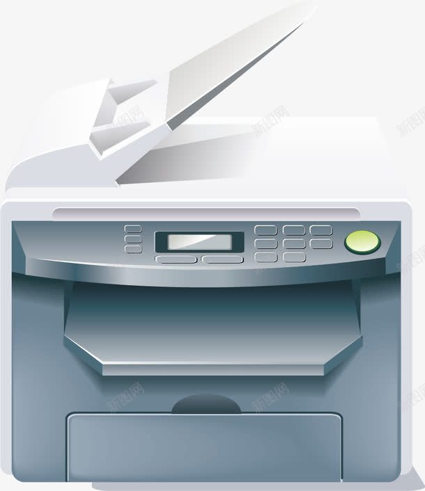 打印扫描一体机png免抠素材_新图网 https://ixintu.com 办公器材 电器 素材
