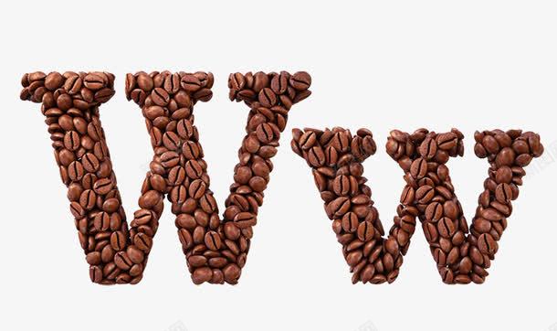 咖啡豆png免抠素材_新图网 https://ixintu.com 创意字母图片 咖啡豆字母图片 字母W 漂亮的字母图片
