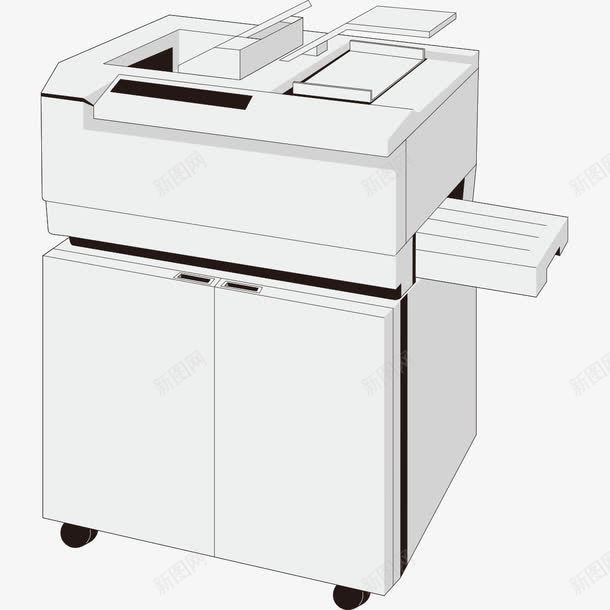 白色多功能打印机模型png免抠素材_新图网 https://ixintu.com 多功能打印机 打印机 打印机模型 白色打印机