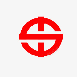 红色飞驰的高铁高铁标志图标高清图片