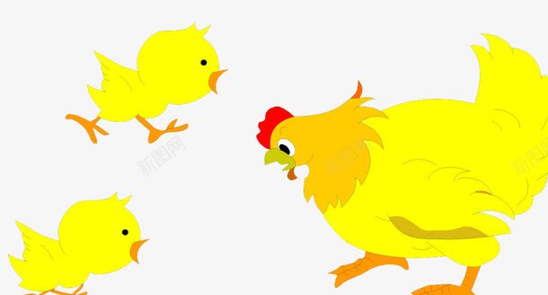 黄色小黄鸡png免抠素材_新图网 https://ixintu.com 卡通 可爱 小黄鸡 手绘喂鸡 黄色