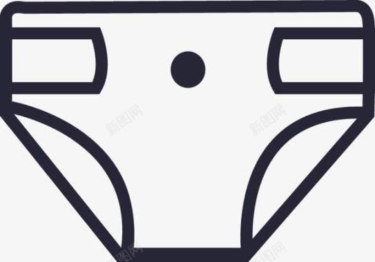 纸尿裤图标图标