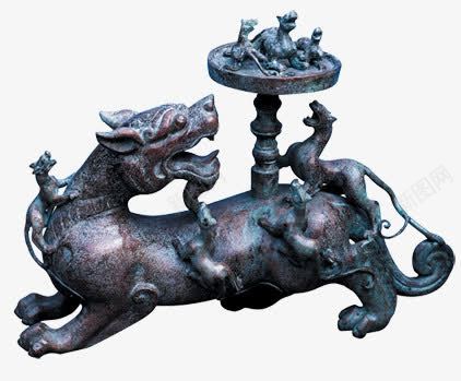 古典台灯底座psd免抠素材_新图网 https://ixintu.com 中国风 元素 古代 古典 古铜 饰品