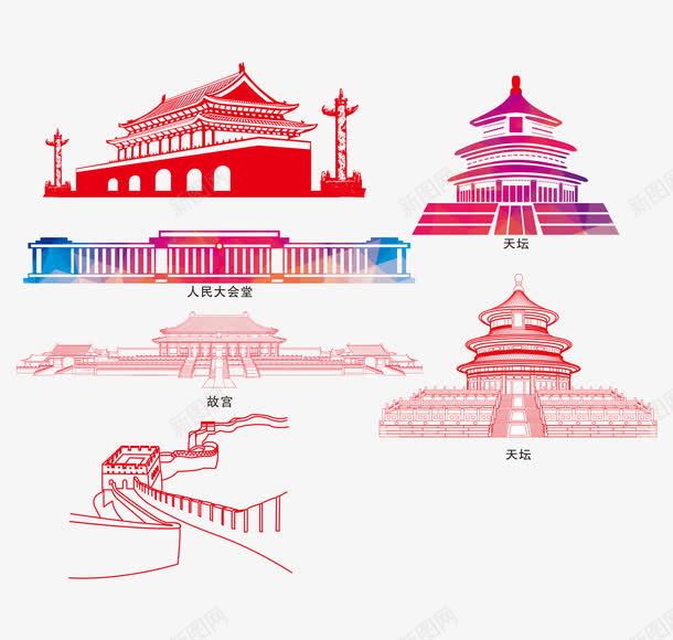 中国古典建筑png免抠素材_新图网 https://ixintu.com AI 中国 古典 建筑