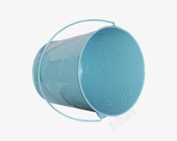 蓝色水桶素材