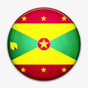 格林纳达国旗格林纳达国世界标志图标高清图片