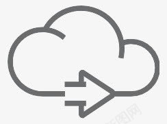 云箭头正确的outlineicons图标png_新图网 https://ixintu.com Cloud arrow right 云 正确的 箭头