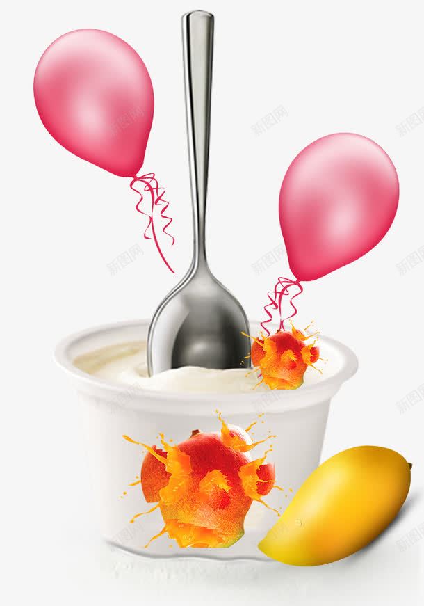 老酸奶气球装饰psd免抠素材_新图网 https://ixintu.com 卡通气球 气球 气球装饰 粉色气球 老酸奶
