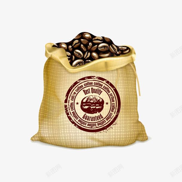 咖啡豆png免抠素材_新图网 https://ixintu.com 咖啡 咖啡豆 袋子