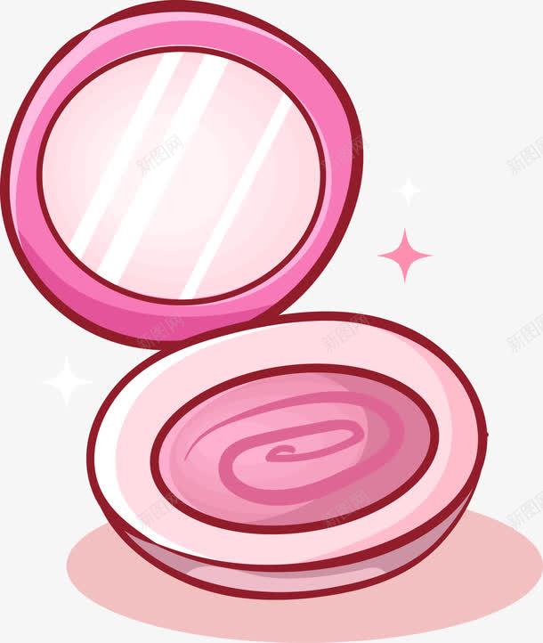 手绘粉饼png免抠素材_新图网 https://ixintu.com 手绘 粉饼