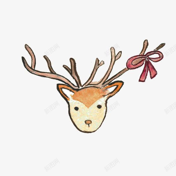 手绘彩铅绘画动物鹿png免抠素材_新图网 https://ixintu.com 动物 彩铅 手绘 绘画 鹿