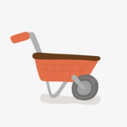扁平化运输工具推车高清图片