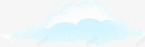 蓝色云朵装饰背景png免抠素材_新图网 https://ixintu.com 云朵 素材 背景 蓝色 装饰