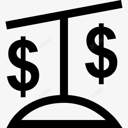 规模图标png_新图网 https://ixintu.com 司法尺度 商业 市场 平衡 正义 法官 法律 美元符号 规模 钱 钱字符号
