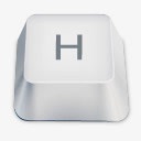 大写字母H按键图标图标