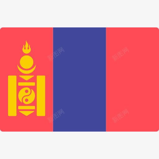 蒙古图标png_新图网 https://ixintu.com 世界 国家 国旗 民族 蒙古国旗