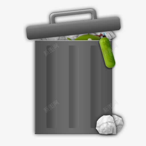 垃圾完整的IconsRAndroid风格图标png_新图网 https://ixintu.com full trash 垃圾 完整的