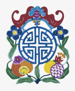 蝙蝠剪纸万寿无疆剪纸高清图片