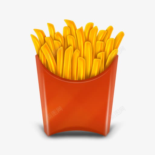 法国薯条3dicons图标png_新图网 https://ixintu.com French fries 法国 薯条