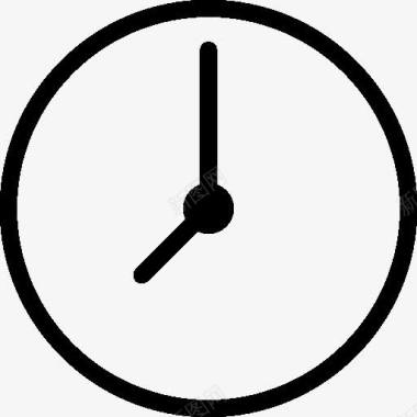 时间和日期时钟图标图标