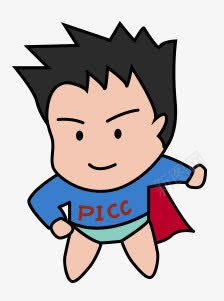 卡通创意超人png免抠素材_新图网 https://ixintu.com 人物 人物插画 创意小孩 卡通人物 插画 超人