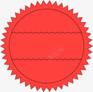 红色花纹线条标签png免抠素材_新图网 https://ixintu.com 标签 红色 线条 花纹