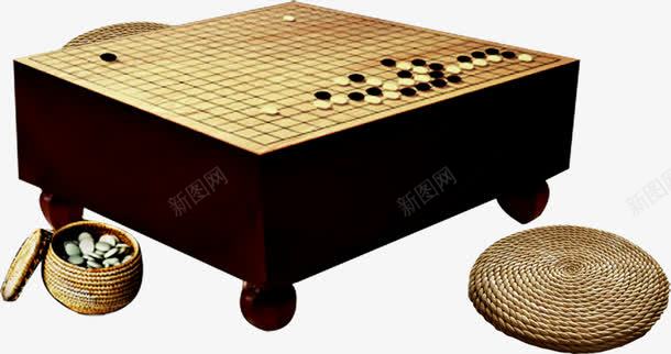 围棋png免抠素材_新图网 https://ixintu.com 下棋 围棋 棋桌