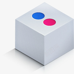 彩色方形图标png_新图网 https://ixintu.com 个性图标 方形 时尚图标 白色 立体 红色 蓝色 透明