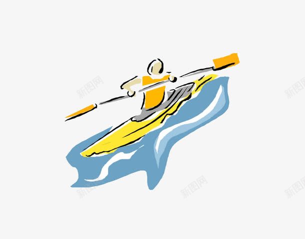 奥运划船运动员png免抠素材_新图网 https://ixintu.com 划船 卡通 奥运