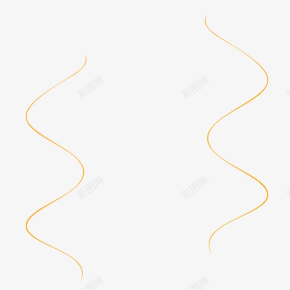 螺旋丝带png免抠素材_新图网 https://ixintu.com 丝带 螺旋 装饰 黄色