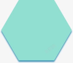 蓝色六边形素材