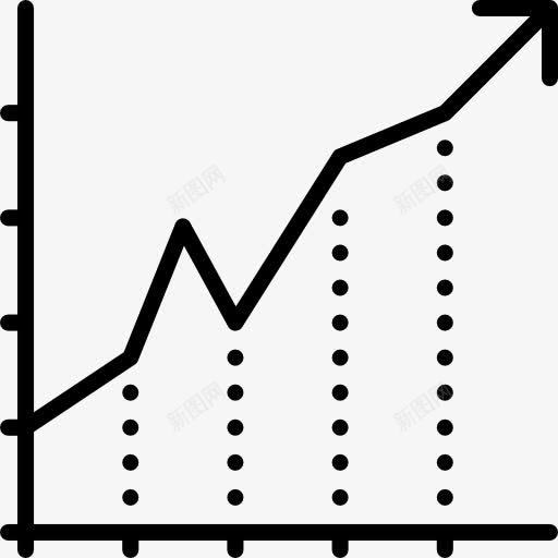 图图标png_新图网 https://ixintu.com 业务 图 图形 增长 福利 箭头 统计