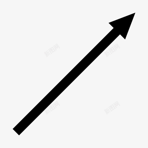 箭头线是的起来简单箭头图标png_新图网 https://ixintu.com Arrow line right up 是 的 箭头 线 起来