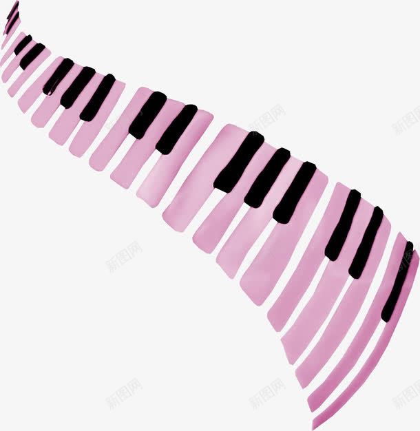 粉色漂亮钢琴键png免抠素材_新图网 https://ixintu.com 漂亮钢琴键 粉色钢琴键 钢琴键