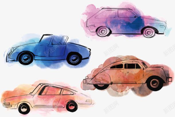 创意彩色小轿车png免抠素材_新图网 https://ixintu.com 卡通 卡通轿车 可爱 彩色 彩色轿车 轿车