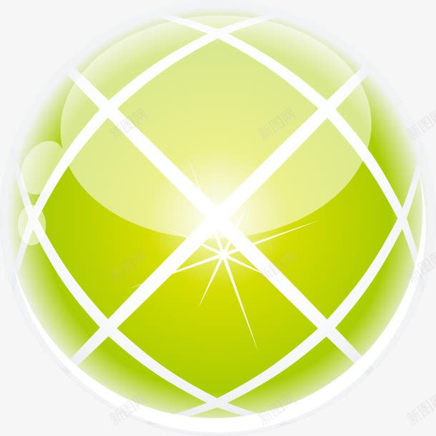 绿色球png免抠素材_新图网 https://ixintu.com PPT素材 科技 绿色球 金融