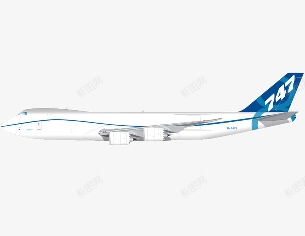 蓝白色的卡通飞机png免抠素材_新图网 https://ixintu.com 卡通 蓝白色 飞机 飞机卡通