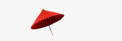 大红色中国风纸伞素材