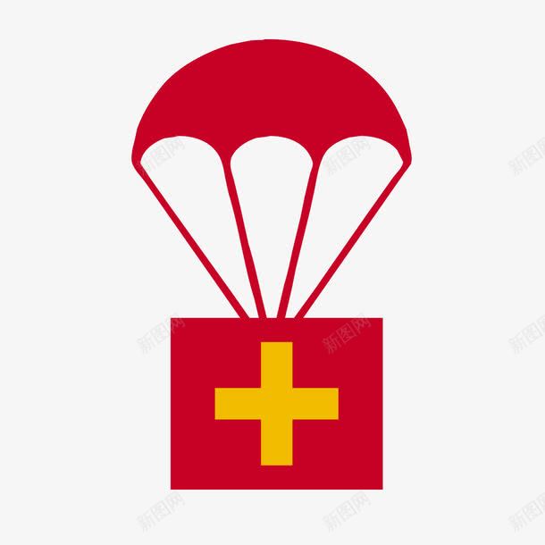 红色降落伞png免抠素材_新图网 https://ixintu.com 红色 红色降落伞 降落 降落伞